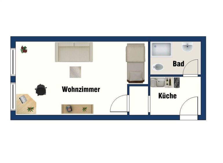 Studio zur Miete 440 € 1 Zimmer 31,5 m² 2. Geschoss frei ab sofort Innenstadt Fulda 36037