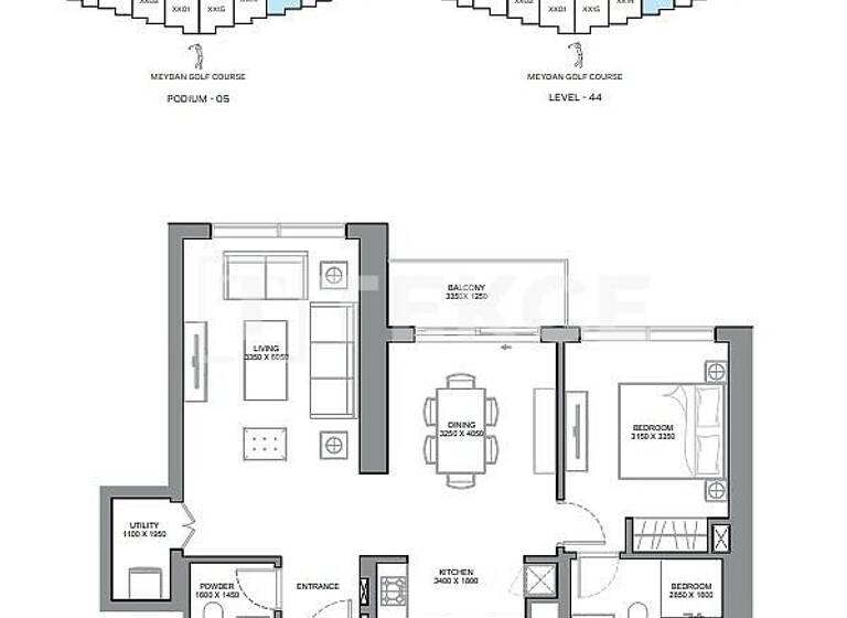 Studio zum Kauf 460.000 € 2 Zimmer 65 m² 2. Geschoss Dubai
