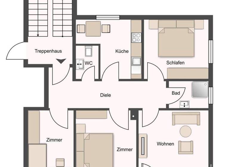 Wohnung zum Kauf 249.000 € 4 Zimmer 82 m² Asperg 71679