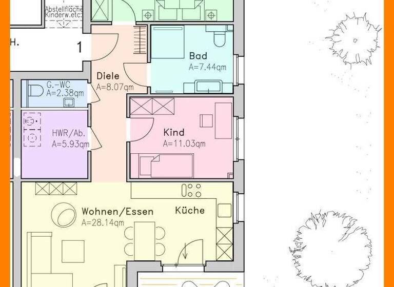 Wohnung zum Kauf provisionsfrei 384.900 € 3 Zimmer 88 m² EG Berliner Str. 11a Halle Halle (Westfalen) 33790