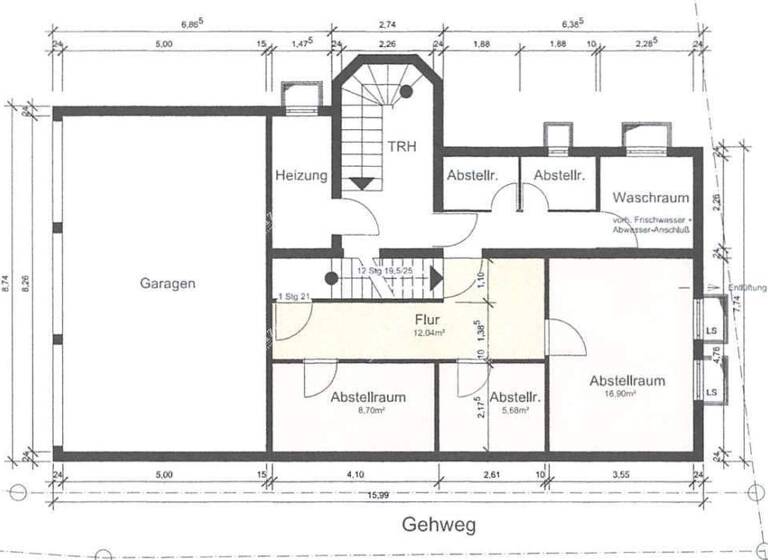 Wohnung zur Miete 1.600 € 4 Zimmer 104,5 m² EG frei ab sofort Königstr. 31 Asperg 71679