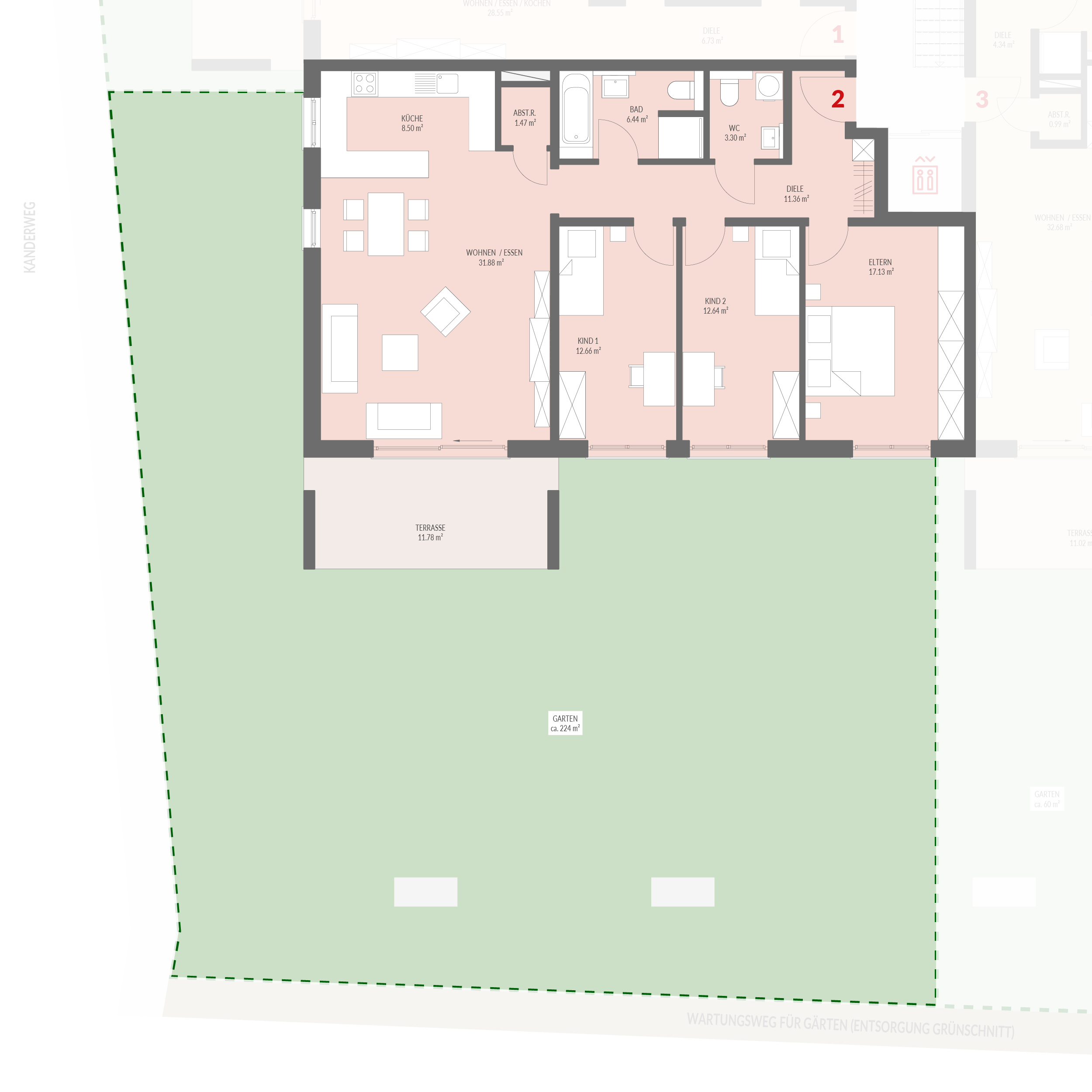 Wohnung zum Kauf provisionsfrei 612.000 € 4 Zimmer 110,5 m²<br/>Wohnfläche EG<br/>Geschoss Kanderweg Binzen 79589