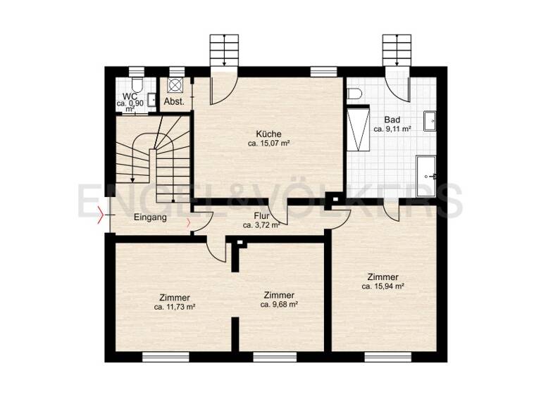 Mehrfamilienhaus zum Kauf 198.000 € 6 Zimmer 137 m² 854 m² Grundstück Sulzbach 66280 Sulzbach/Saar, Deutschland 66280