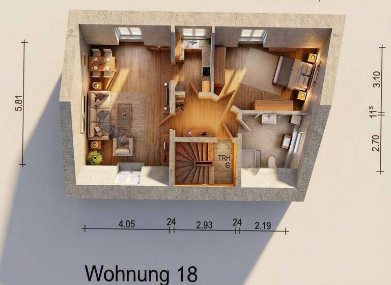 Wohnung zum Kauf 195.000 € 2 Zimmer 55 m² Allner Hennef 53773