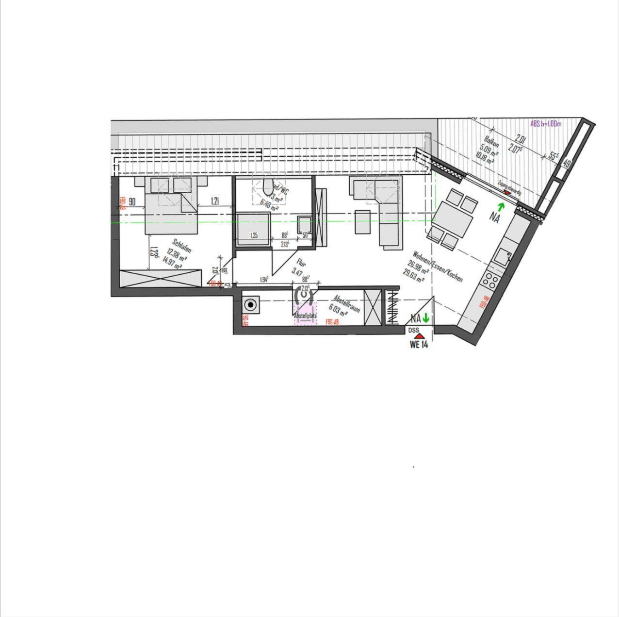 Wohnung zur Miete 729 € 2 Zimmer 58,7 m²<br/>Wohnfläche 2.<br/>Geschoss 01.03.2025<br/>Verfügbarkeit Schellohner Weg 1B Lohne Lohne 49393