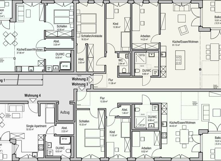 Wohnung zur Miete 1.600 € 4 Zimmer 136,1 m² 1. Geschoss Bürgermeister-Hommel-Straße 80 Satteldorf 74589