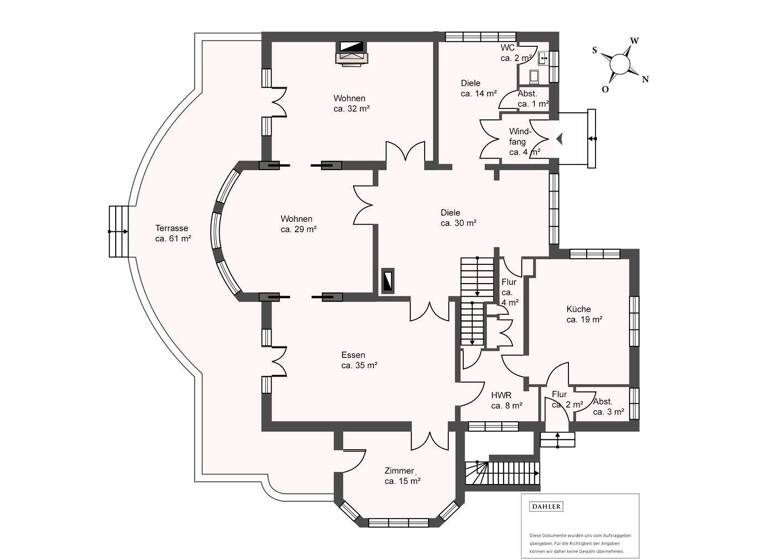 Villa zum Kauf 2.950.000 € 12 Zimmer 490 m² 6.500 m² Grundstück Poppenbüttel Hamburg / Poppenbüttel 22391