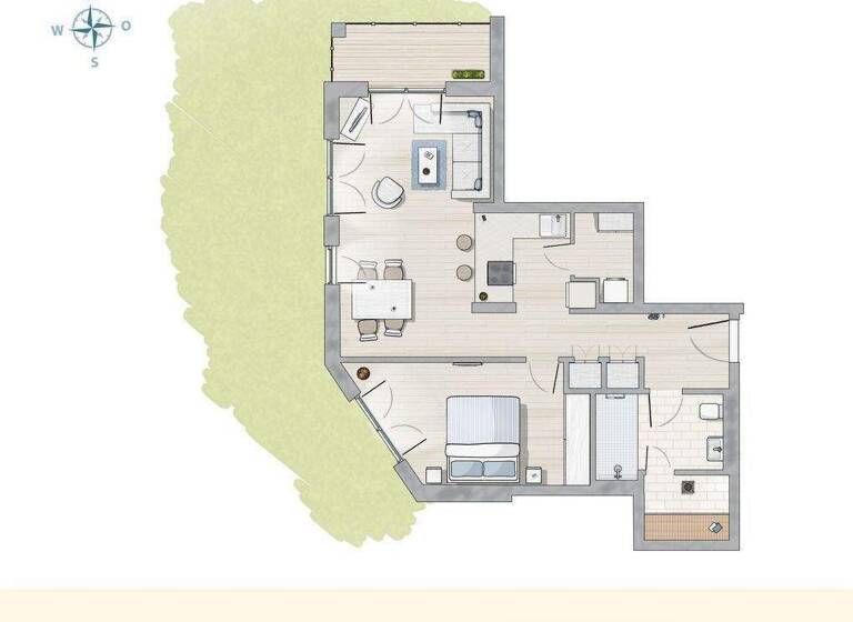 Terrassenwohnung zum Kauf provisionsfrei 686.653 € 2 Zimmer 59,6 m² 2. Geschoss Zingst 18374