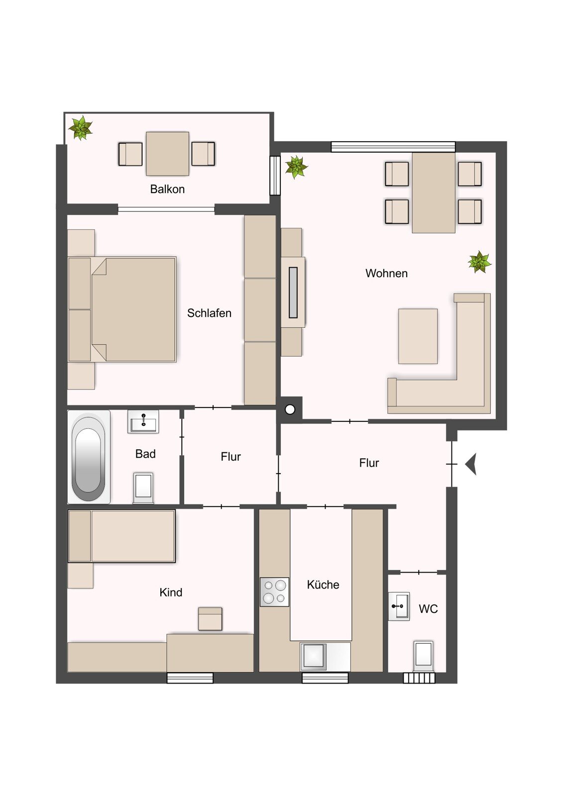 Wohnung zum Kauf 279.000 € 3 Zimmer 67 m²<br/>Wohnfläche Lemberg / Föhrich Stuttgart / Feuerbach 70469