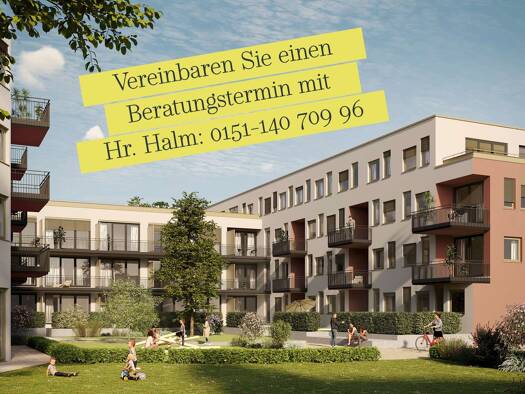 Wohnung zum Kauf provisionsfrei 449.000 € 2 Zimmer 54 m² 2. Geschoss Pfersee Pfersee 86157