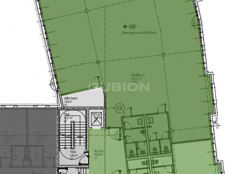 Büro-/Praxisfläche zur Miete provisionsfrei 16,50 € 506,9 m²<br/>Bürofläche ab 506,9 m²<br/>Teilbarkeit Oberstraße 2 Altstadt Duisburg 47051