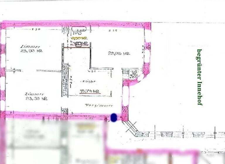 Wohnung zum Kauf 449.000 € 3,5 Zimmer 105 m² 3. Geschoss Wien 1180