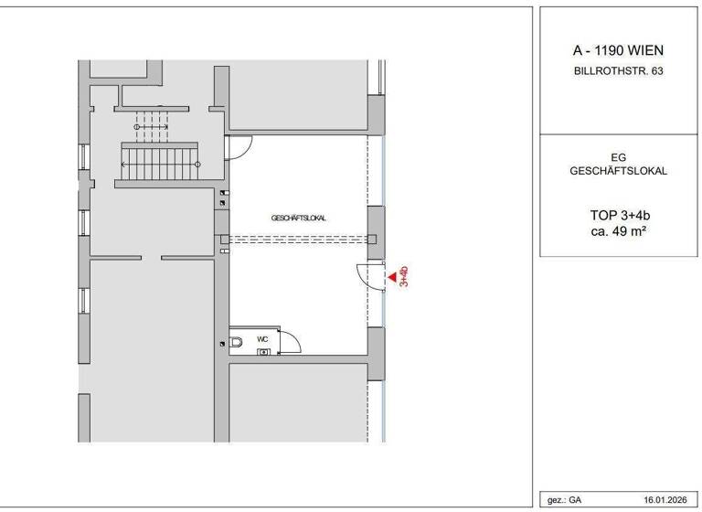Ladenfläche zur Miete 731 € 1 Zimmer Wien 1190