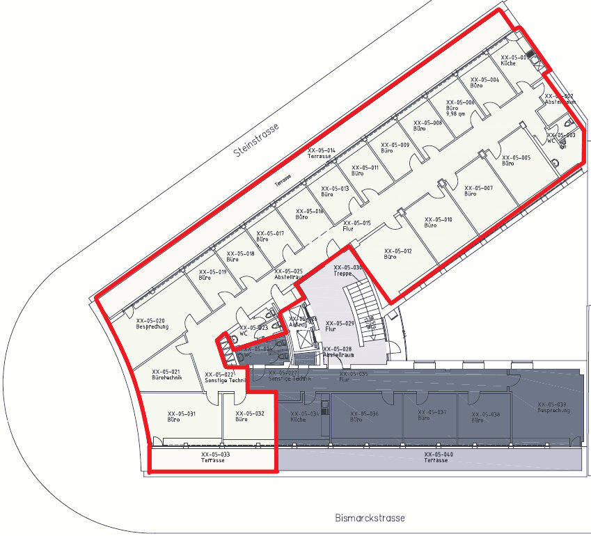 Bürofläche zur Miete provisionsfrei 19 € 365 m²<br/>Bürofläche Stadtmitte Düsseldorf 40210