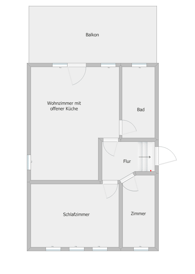 Wohnung zur Miete 399 € 3 Zimmer 60 m²<br/>Wohnfläche Wahlbezirk 121 Suhl 98529