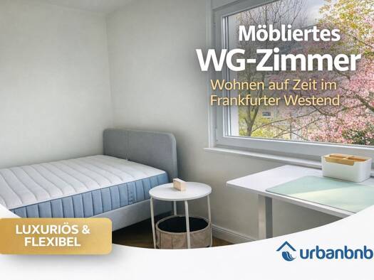 Studio zur Miete auf Zeit 870 € 1 Zimmer 16 m² frei ab sofort Kettenhofweg 0 Westend-Süd Frankfurt am Main (Westend) 60325