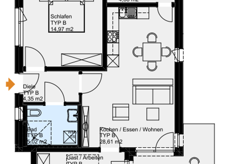 Wohnung zum Kauf provisionsfrei als Kapitalanlage geeignet 361.280 € 3 Zimmer 72,2 m²<br/>Wohnfläche Ipsheim Ipsheim 91472