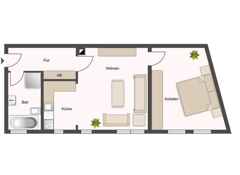 Wohnung zum Kauf 165.000 € 2 Zimmer 52 m²<br/>Wohnfläche Bamberg Bamberg Bamberg 96050