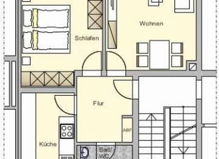 Wohnung zum Kauf 89.000 € 2 Zimmer 53 m²<br/>Wohnfläche Meßstetten Meßstetten 72469