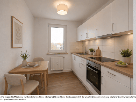 Wohnung zur Miete 446 € 3 Zimmer 59,5 m² 3. Geschoss frei ab 01.11.2026 Paul-Suhr-Straße 49 A Südstadt Halle (Saale) 06130