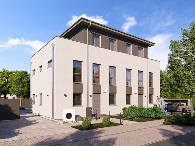 Doppelhaushälfte zum Kauf 549.649 € 4 Zimmer 123,2 m² 200 m² Grundstück Vogelstang Vogelstang 68309
