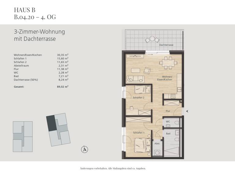 Penthouse zum Kauf 471.806 € 3 Zimmer 89 m²<br/>Wohnfläche 4.<br/>Geschoss Waldshut Waldshut 79761