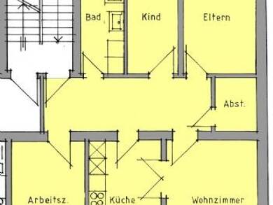 Wohnung zur Miete 840 € 4 Zimmer 94 m² 2. Geschoss frei ab 01.10.2025 Magdeburger Allee 136 Ilversgehofen Erfurt 99086