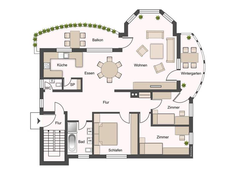 Wohnung zum Kauf 330.000 € 4,5 Zimmer 130 m² 1. Geschoss frei ab 01.08.2026 Hauffweg 2/1 Oberrot 74420