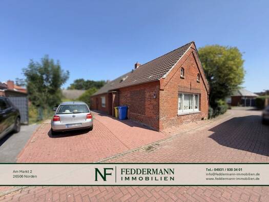 Doppelhaushälfte zum Kauf 69.500 € 3 Zimmer 56 m² 94 m² Grundstück Petkum Emden 26725