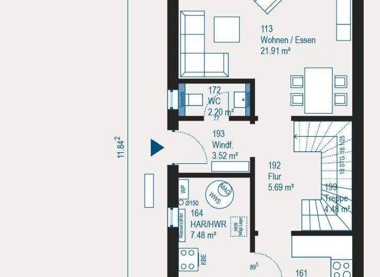 Haus zum Kauf 369.500 € 3 Zimmer 112,6 m² 200 m² Grundstück Schwelm 58332