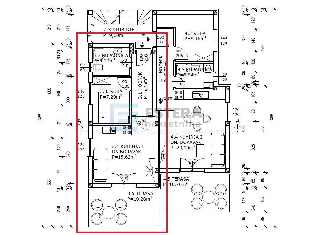 Wohnung zum Kauf 136.000 € 2 Zimmer 40 m²<br/>Wohnfläche 2.<br/>Geschoss Biograd na Moru center