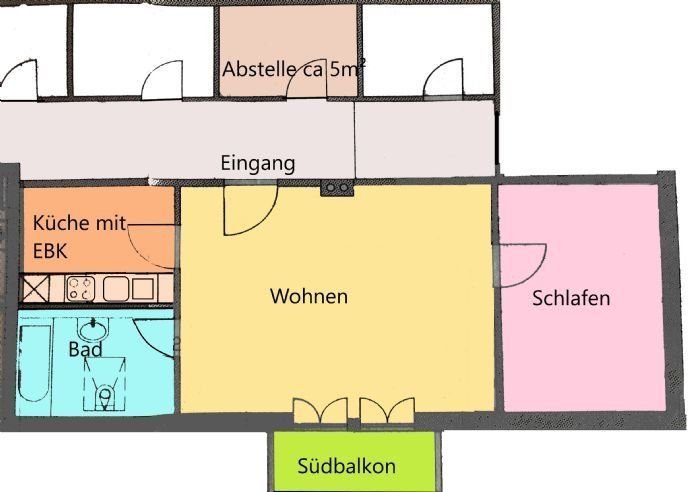 Wohnung zur Miete 850 € 2 Zimmer 55 m²<br/>Wohnfläche 2.<br/>Geschoss Kolbermoor 83059