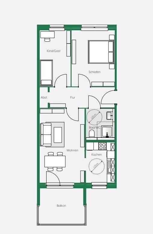 Wohnung zur Miete 646 € 3 Zimmer 71,8 m²<br/>Wohnfläche 4.<br/>Geschoss 01.04.2025<br/>Verfügbarkeit Thierbacher Straße 14 Kitzscher Kitzscher 04567