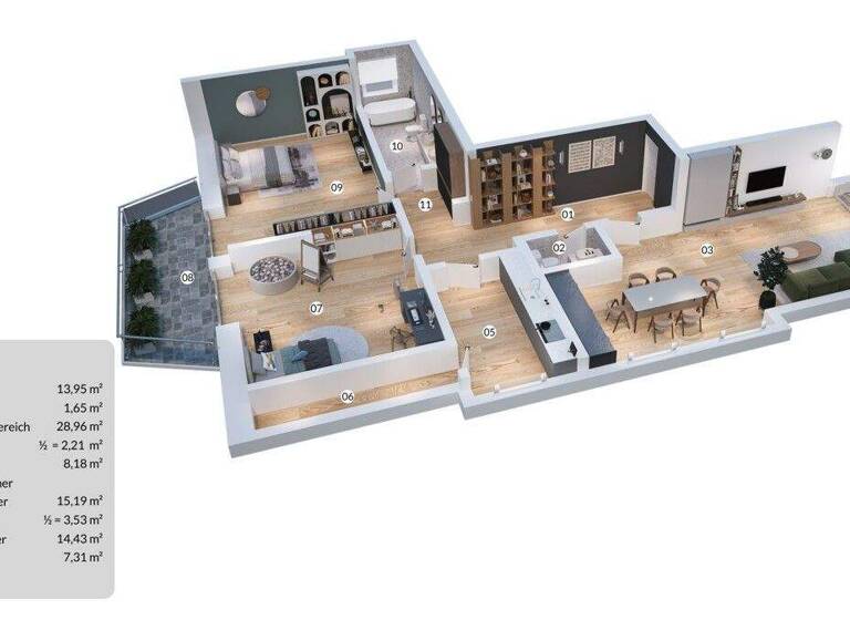 Wohnung zum Kauf 569.000 € 3 Zimmer 95,4 m² Wellingsbüttel Hamburg / Wellingsbüttel 22391