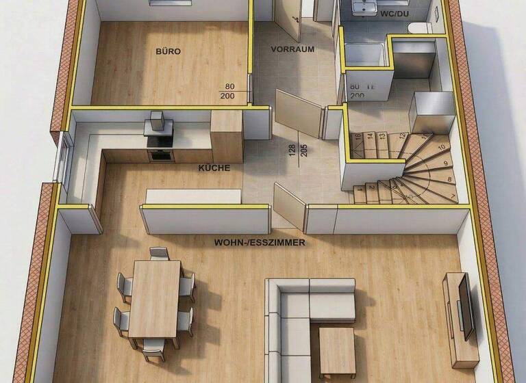 Haus zum Kauf 313.800 € 3 Zimmer 125 m² 800 m² Grundstück Dreistetten 2753