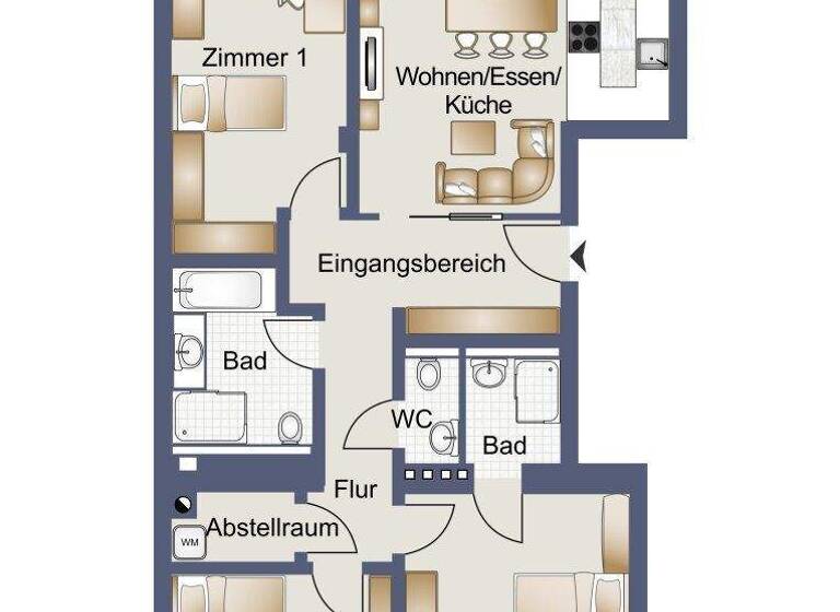 Wohnung zum Kauf 595.000 € 4 Zimmer 97,6 m² 1. Geschoss Wien,Brigittenau 1200