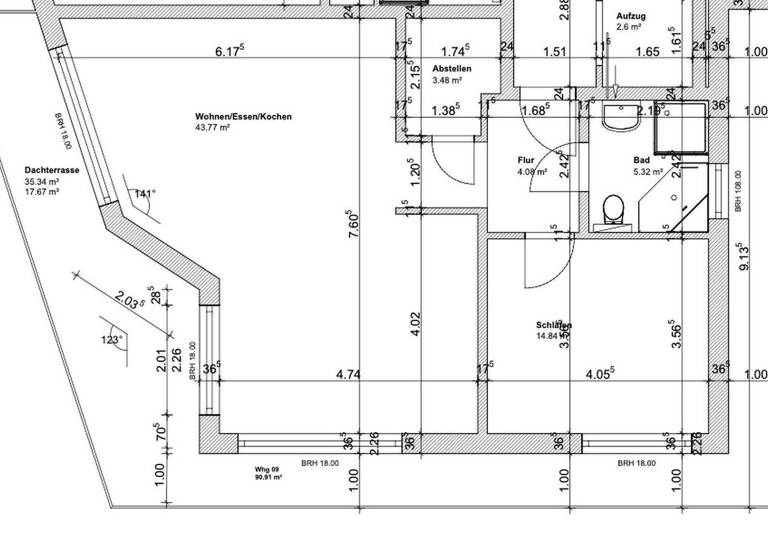 Penthouse zum Kauf - Erstbezug provisionsfrei 551.100 € 3 Zimmer 100,2 m² 3. Geschoss Brasselsberg Kassel 34132