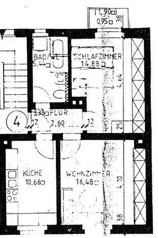 Wohnung zur Miete 300 € 2 Zimmer 51,4 m²<br/>Wohnfläche 1.<br/>Geschoss Knielohstraße 9 Ostvorstadt Plauen 08527