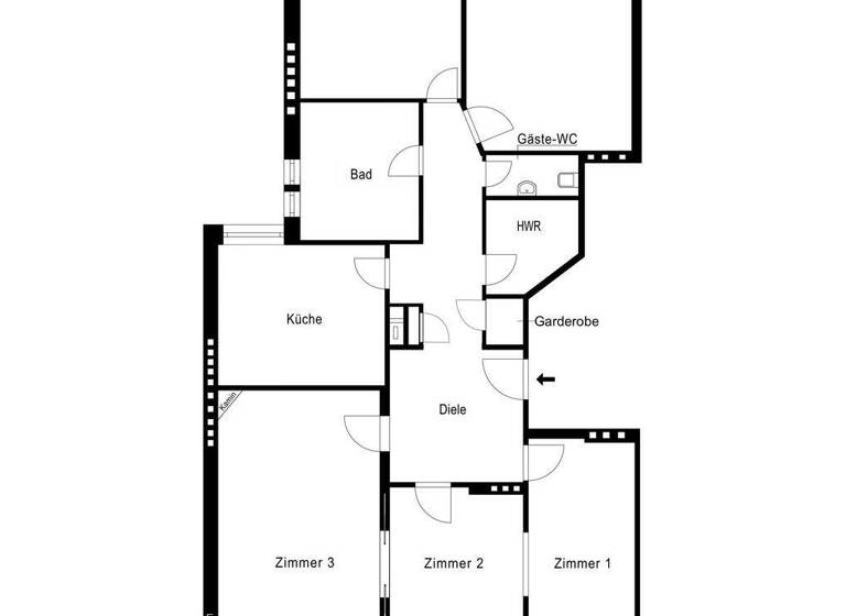 Wohnung zum Kauf 1.690.000 € 5 Zimmer 157 m² 2. Geschoss Harvestehude Hamburg 20149