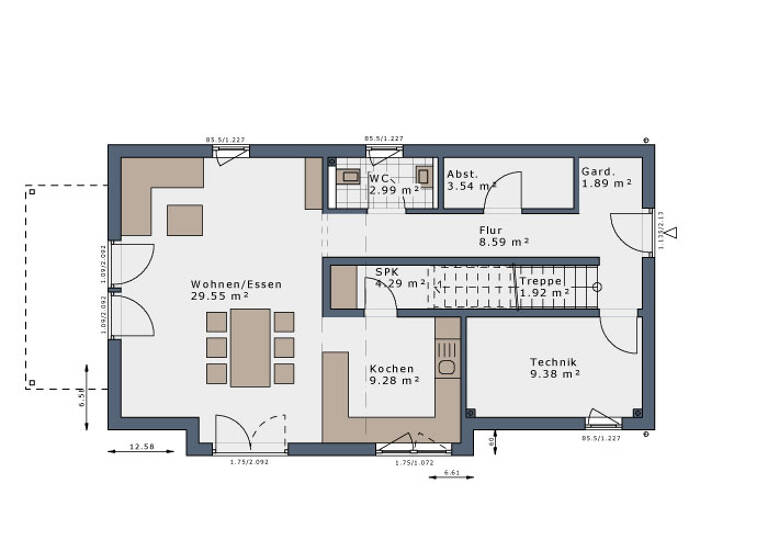 Einfamilienhaus zum Kauf provisionsfrei 544.000 € 4 Zimmer 135 m² 215 m² Grundstück Frickenhausen 72636