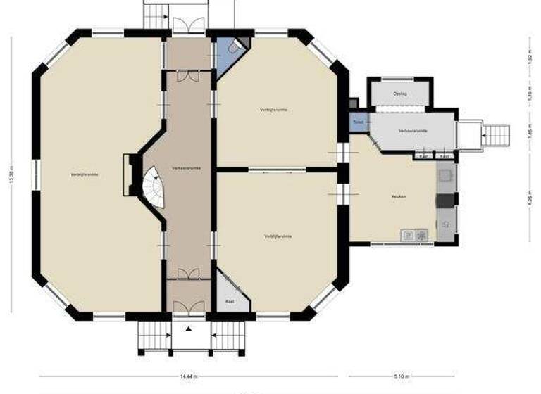 Haus zum Kauf 2.500.000 € 11 Zimmer 583 m² 50.080 m² Grundstück huisterheide 1 sint nicolaasga 8521 NC