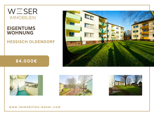 Wohnung zum Kauf 84.000 € 3 Zimmer 67 m² 2. Geschoss Hessisch Oldendorf 31840