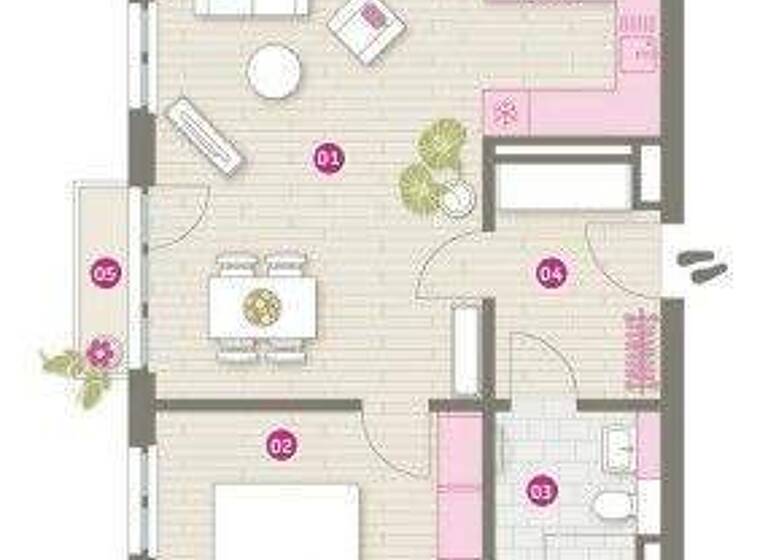 Wohnung zur Miete - Erstbezug 710 € 2 Zimmer 56,8 m² 1. Geschoss frei ab sofort Nauen 14641