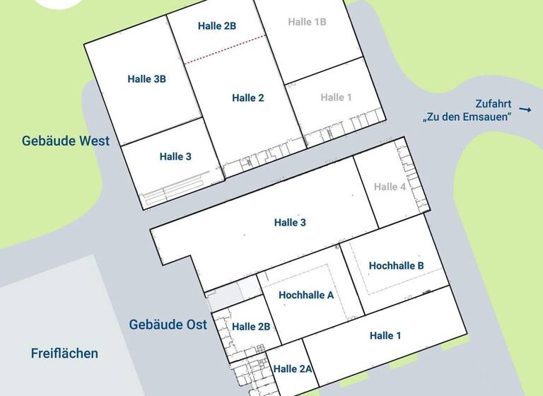 Lagerhalle zur Miete 1.499,7 m² Lagerfläche Aschendorf Papenburg 26871