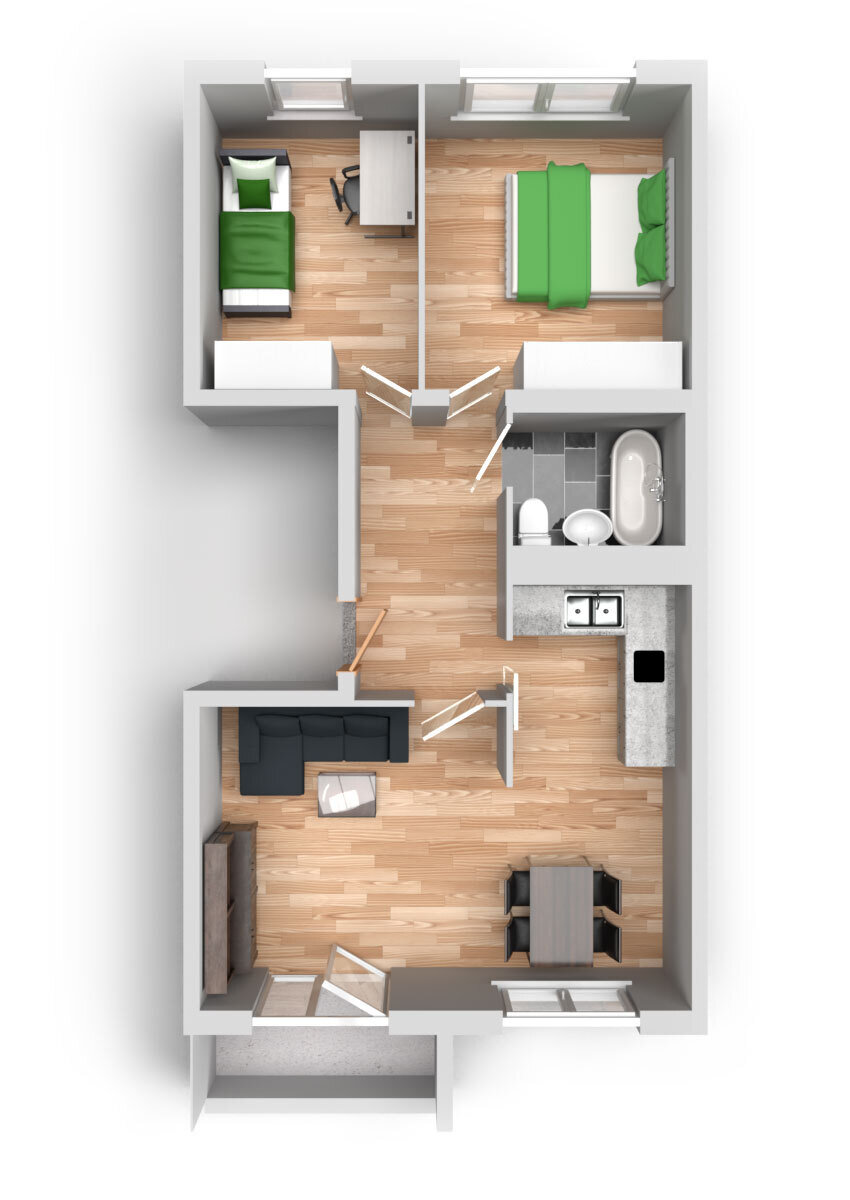 Wohnung zur Miete 304 € 3 Zimmer 57,9 m²<br/>Wohnfläche 5.<br/>Geschoss Guldenstraße 7 Silberhöhe Halle 06132