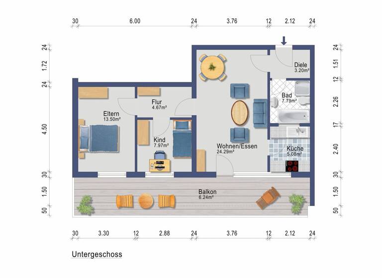 Wohnung zum Kauf 175.500 € 2 Zimmer 73,5 m² Bad Wildbad 75323