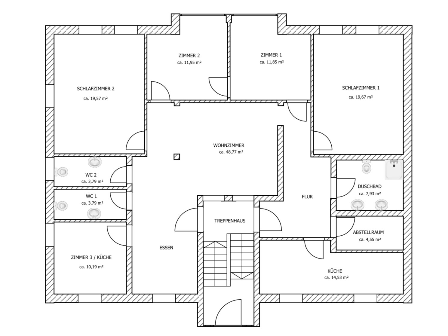 Wohnung zum Kauf 590.000 € 7 Zimmer 152 m²<br/>Wohnfläche Heining Passau / Heining 94036