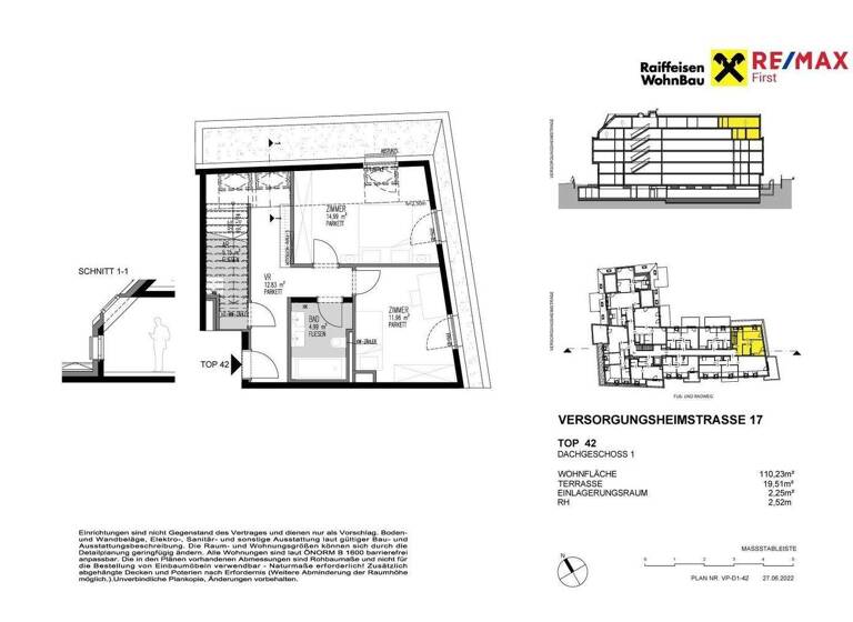 Maisonette zum Kauf - Erstbezug provisionsfrei 925.000 € 4 Zimmer 110,2 m² Versorgungsheimstraße Wien 1130