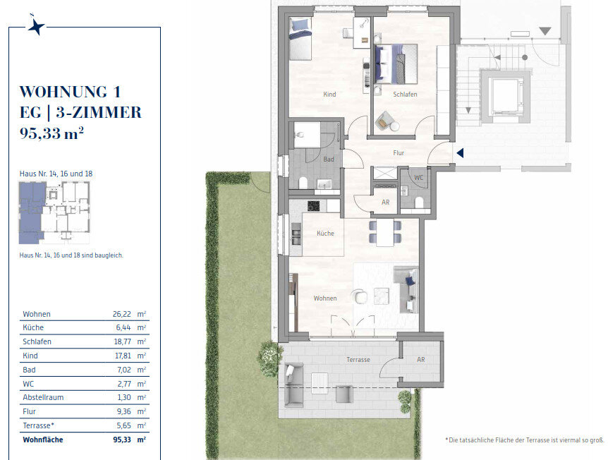 Wohnung zum Kauf provisionsfrei 445.000 € 3 Zimmer 95,3 m²<br/>Wohnfläche An der Schlossmühle 18 Statistischer Bezirk 74 Hamm-Heessen 59073