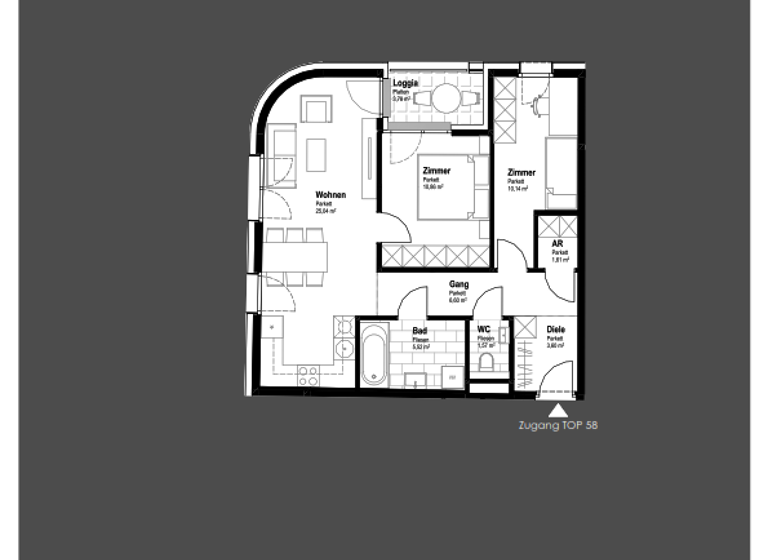 Wohnung zum Kauf 362.000 € 3 Zimmer 64,9 m² 3. Geschoss Schwechat 2320